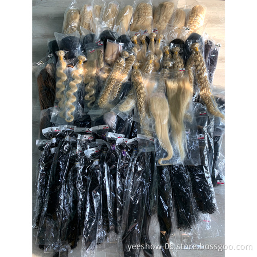 factory price long length 613virgin human hair  raw virgin cuticle aligned hair 10A 613 mink Brazilian hair bundles
